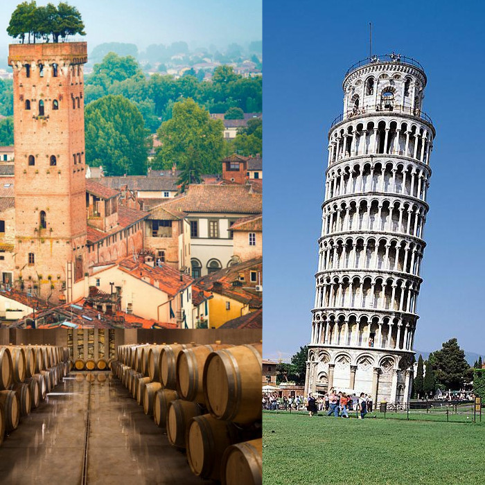 PISA and LUCCA + WINE TASTING in TUSCANY